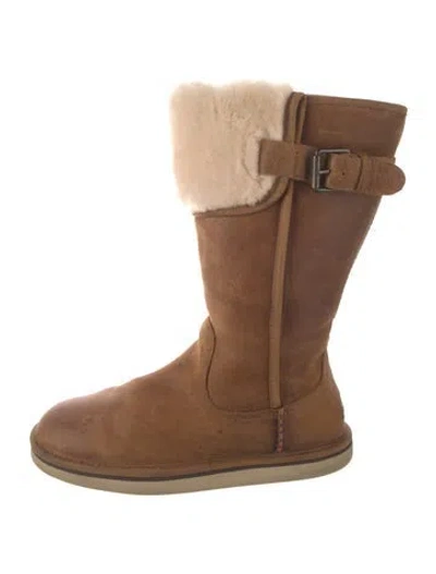 Pre-owned Ugg Suede Boots In Brown