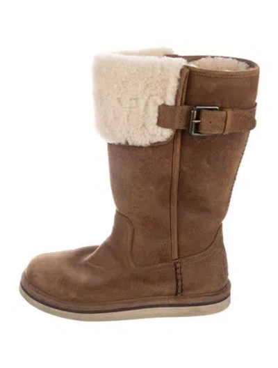Pre-owned Ugg Suede Boots In Brown