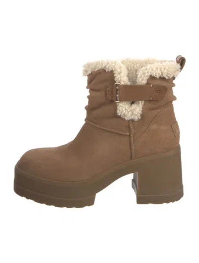 Pre-owned Ugg Suede Boots In Brown