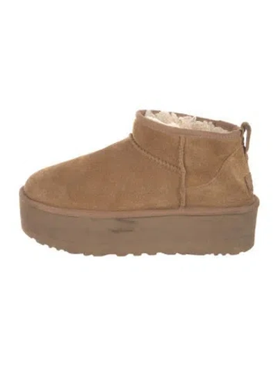 Pre-owned Ugg Suede Boots In Brown