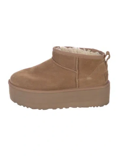 Pre-owned Ugg Suede Boots In Brown