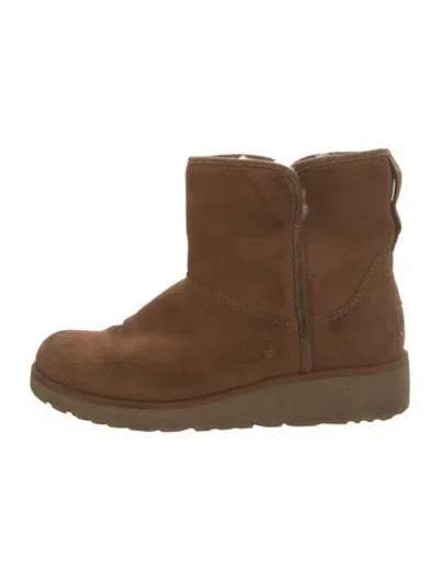 Pre-owned Ugg Suede Boots In Brown