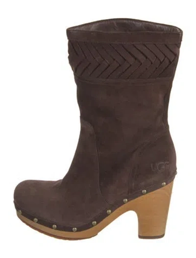 Pre-owned Ugg Suede Boots In Brown