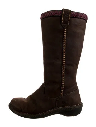 Pre-owned Ugg Suede Boots In Brown