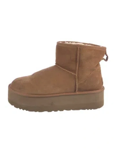 Pre-owned Ugg Suede Boots In Brown