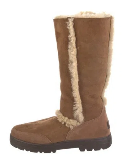 Pre-owned Ugg Suede Boots In Brown