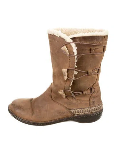 Pre-owned Ugg Suede Boots In Brown