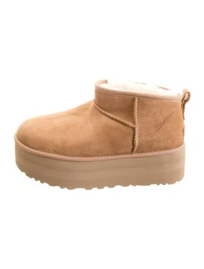 Pre-owned Ugg Suede Boots In Brown