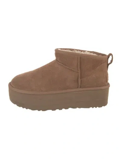 Pre-owned Ugg Suede Boots In Brown
