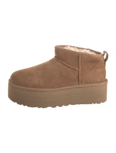 Pre-owned Ugg Suede Boots In Brown