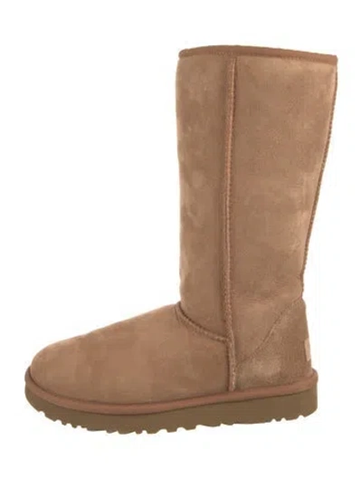 Pre-owned Ugg Suede Boots In Brown