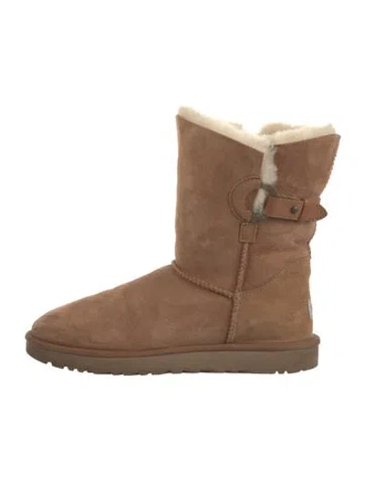 Pre-owned Ugg Suede Boots In Brown