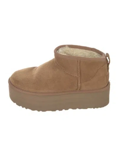 Pre-owned Ugg Suede Boots In Brown