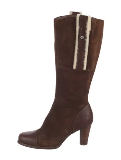Pre-owned Ugg Suede Boots In Brown