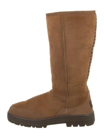 Pre-owned Ugg Suede Boots In Brown