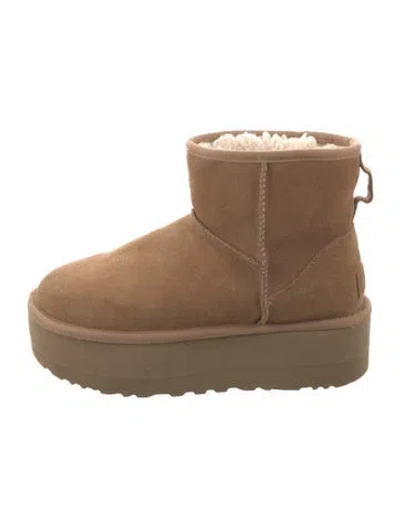 Pre-owned Ugg Suede Boots In Brown