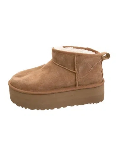 Pre-owned Ugg Suede Boots In Brown