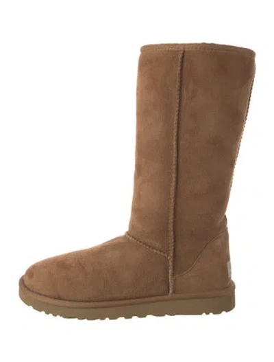 Pre-owned Ugg Suede Boots In Brown