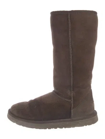 Pre-owned Ugg Suede Boots In Brown