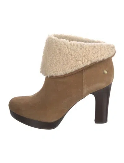 Pre-owned Ugg Suede Boots In Brown