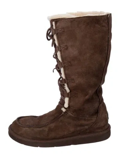 Pre-owned Ugg Suede Boots In Brown