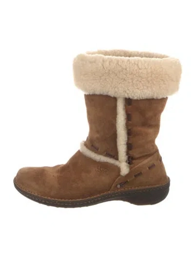 Pre-owned Ugg Suede Boots In Brown