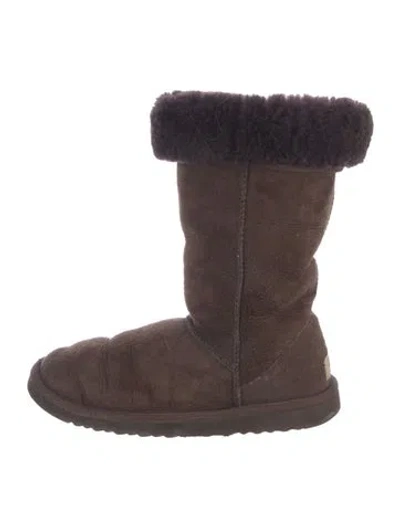 Pre-owned Ugg Suede Boots In Brown