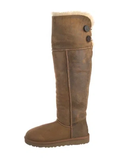 Pre-owned Ugg Suede Boots In Brown