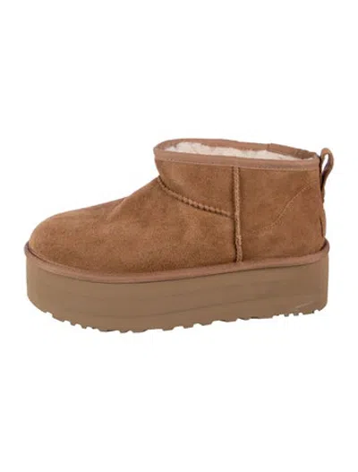 Pre-owned Ugg Suede Boots In Brown
