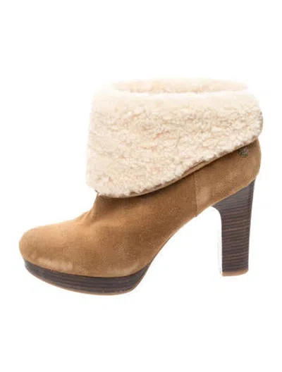 Pre-owned Ugg Suede Boots In Brown