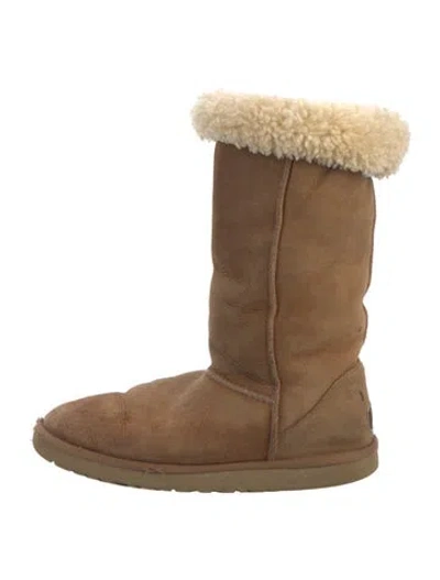 Pre-owned Ugg Suede Boots In Brown/neutrals