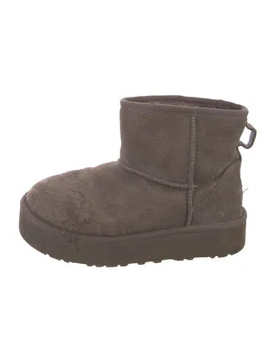Pre-owned Ugg Suede Boots In Gray