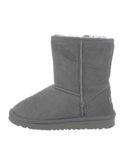 Pre-owned Ugg Suede Boots In Gray