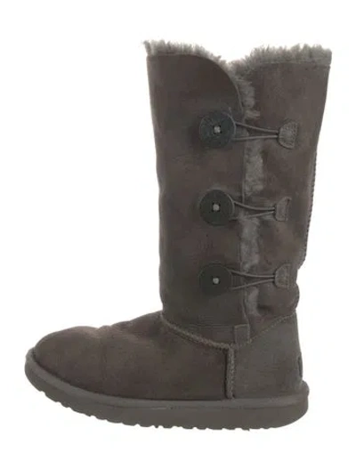 Pre-owned Ugg Suede Boots In Gray