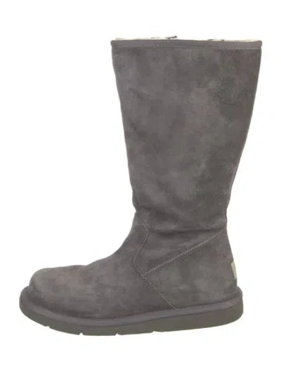 Pre-owned Ugg Suede Boots In Gray