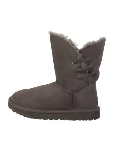Pre-owned Ugg Suede Boots In Gray