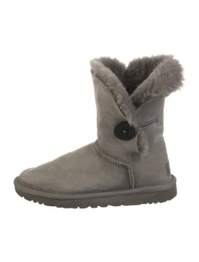 Pre-owned Ugg Suede Boots In Gray