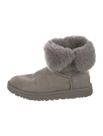 Pre-owned Ugg Suede Boots In Gray