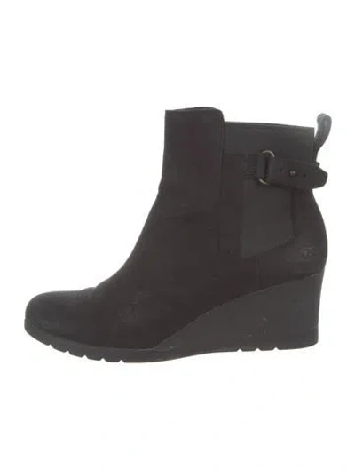 Pre-owned Ugg Suede Boots In Gray