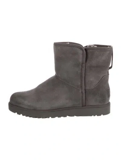Pre-owned Ugg Suede Boots In Gray