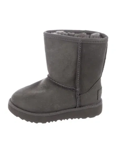 Pre-owned Ugg Babies' Suede Boots In Gray