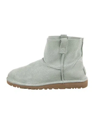 Pre-owned Ugg Suede Boots In Green