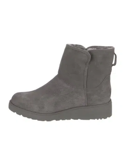 Pre-owned Ugg Suede Boots In Grey