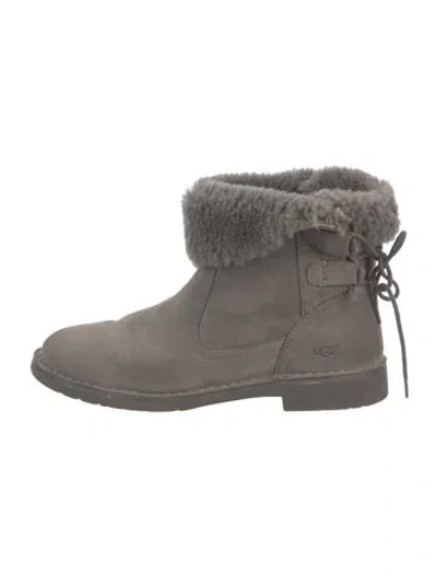 Pre-owned Ugg Suede Boots In Grey