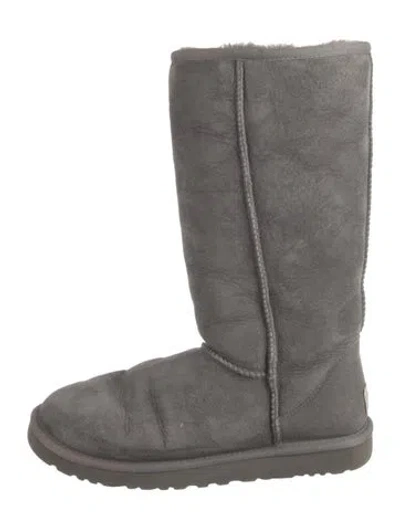 Pre-owned Ugg Suede Boots In Grey
