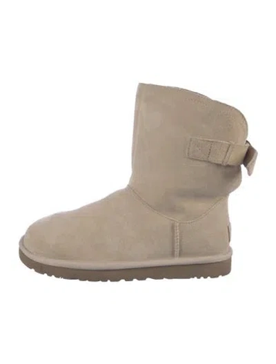 Pre-owned Ugg Suede Boots In Grey