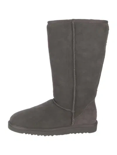 Pre-owned Ugg Suede Boots In Grey
