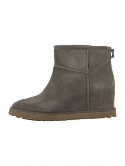 Pre-owned Ugg Suede Boots In Grey