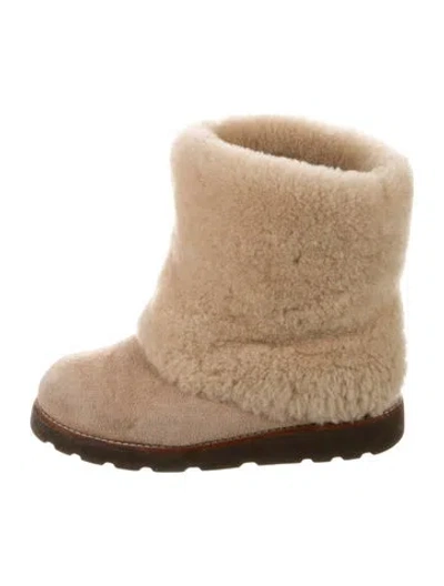 Pre-owned Ugg Suede Boots In Neutral