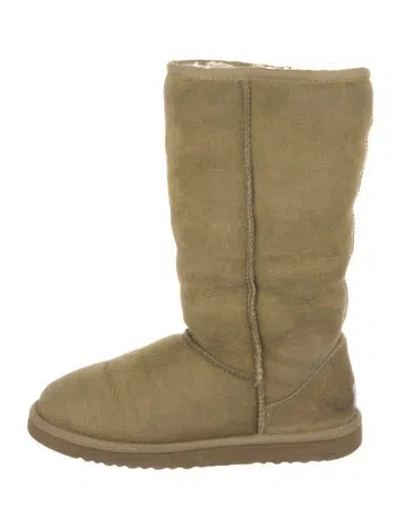 Pre-owned Ugg Suede Boots In Neutral